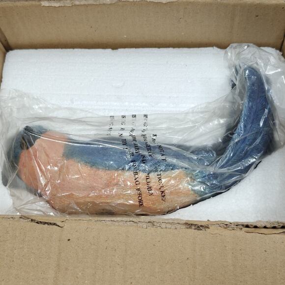 Bluebird Statue Birdfeeder Bird Seed Resin Patio Lawn Garden Home Decor NEW - Picture 3 of 9